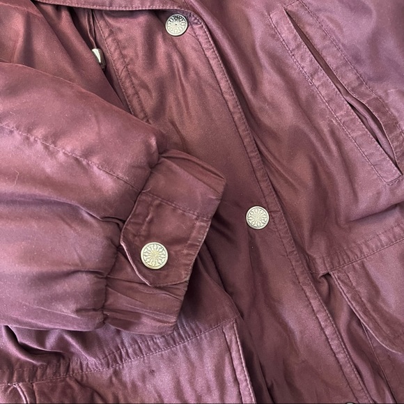 Burgundy Vintage Wool Winter Jacket - Picture 6 of 9